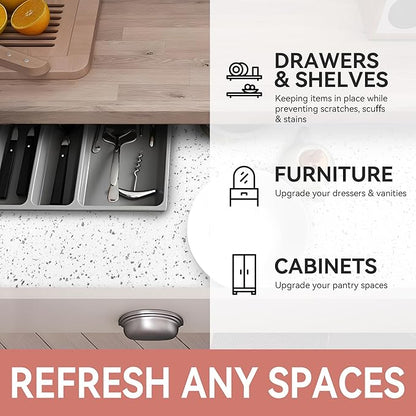 RAY STAR Shelf Liners for Kitchen Cabinets Non-Adhesive, 18 Inch x 8 Feet - Image 6