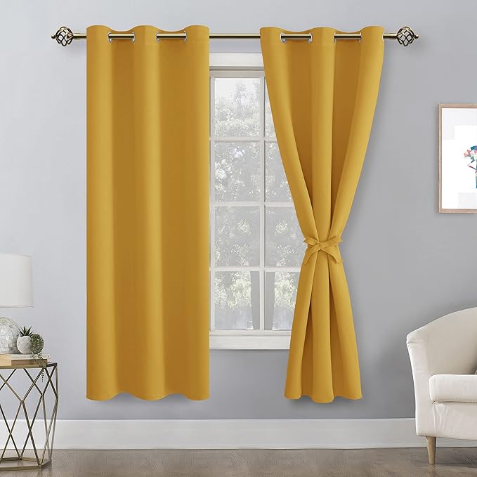 Hiasan Blackout Curtains for Bedroom and Living Room, Light Blocking, Noise - Image 2