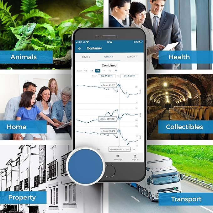 Bluetooth Compatible Thermometer, Hygrometer & Dew Point Sensor and Logger - Image 5