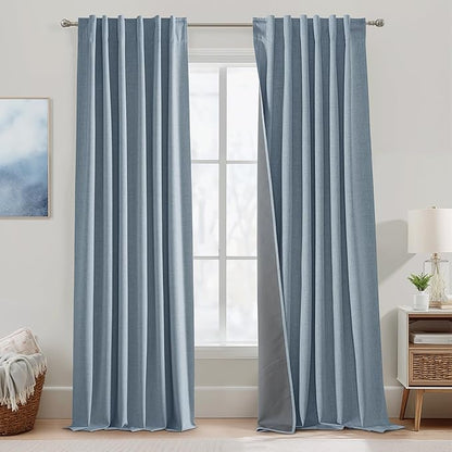 RYB HOME Linen Texture Curtains - Image 2