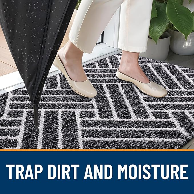 OLANLY Indoor Door Mat, 32x20 Inch, Dirt Resistant and Absorbent, Non-Slip - Image 2