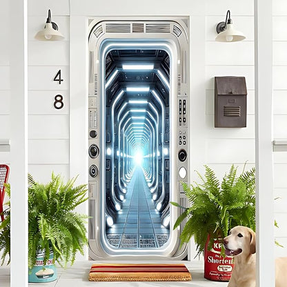 3D Door Stickers, Peel and Stick Vinyl Wallpaper, Self-Adhesive Mural - Image 4