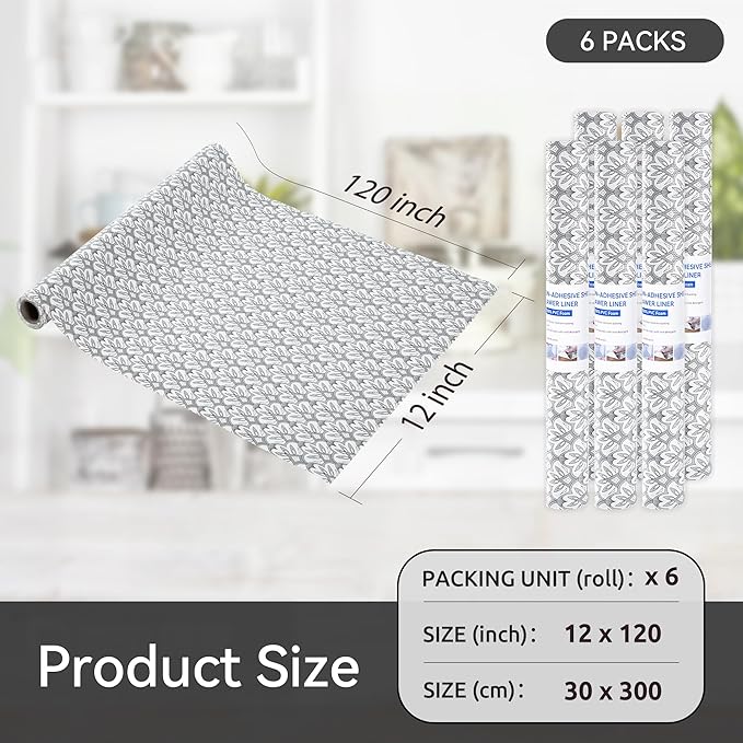 FIFTY FEET 12"x120" Non-Adhesive Shelf Liner - Image 5
