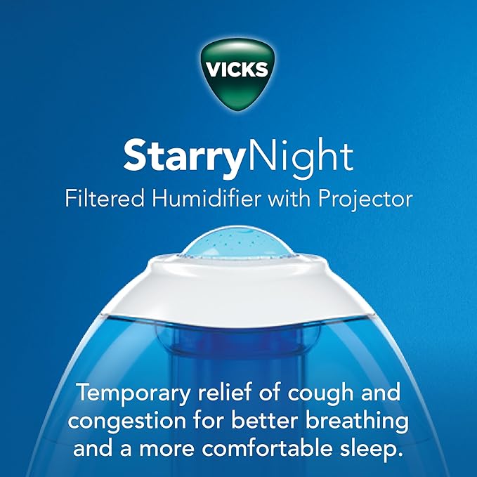 Vicks Starry Night Filtered Cool Mist Humidifier, Medium to Large Rooms - Image 2