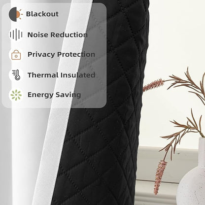 DriftAway Soundproof Thermal Insulated Quilted Curtain Liners - Image 2