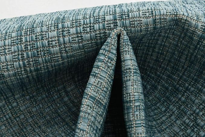 Unique Loom Collection Casual Transitional Solid Heathered Indoor/Outdoor - Image 9