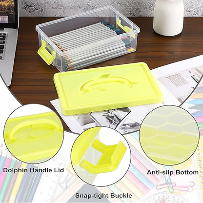BTSKY 1-Pack Clear Plastic Storage Box - Image 3
