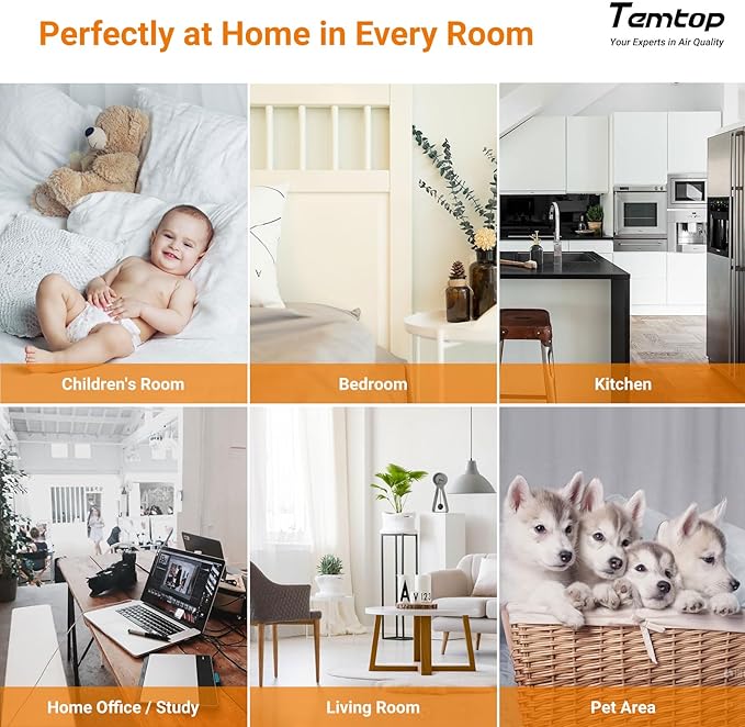 Temtop P1 Air Quality Monitor, PM2.5/PM10/Temperature/Humidity Sensor - Image 7