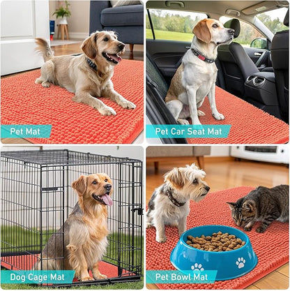 OLANLY Dog Door Mat for Muddy Paws 47x17, Absorbs Moisture and Dirt, Absorbent - Image 7