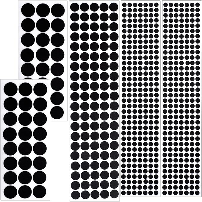 456 Pcs Small Felt Furniture Pads, Self-Adhesive EVA Foam Dot Circles, Round by Unknown