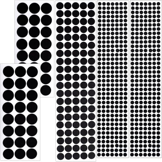 456 Pcs Small Felt Furniture Pads, Self-Adhesive EVA Foam Dot Circles, Round by Unknown