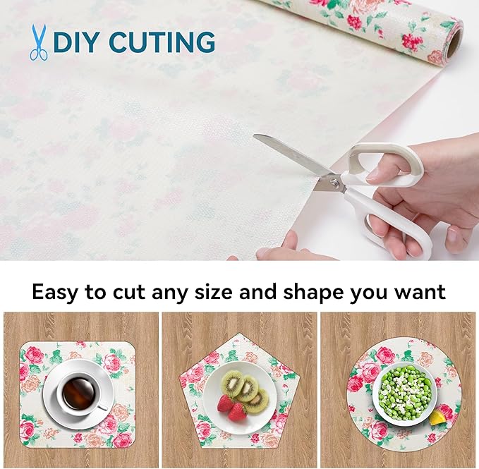 12" W x 60" L Floral Drawer and Shelf Liner - Image 4