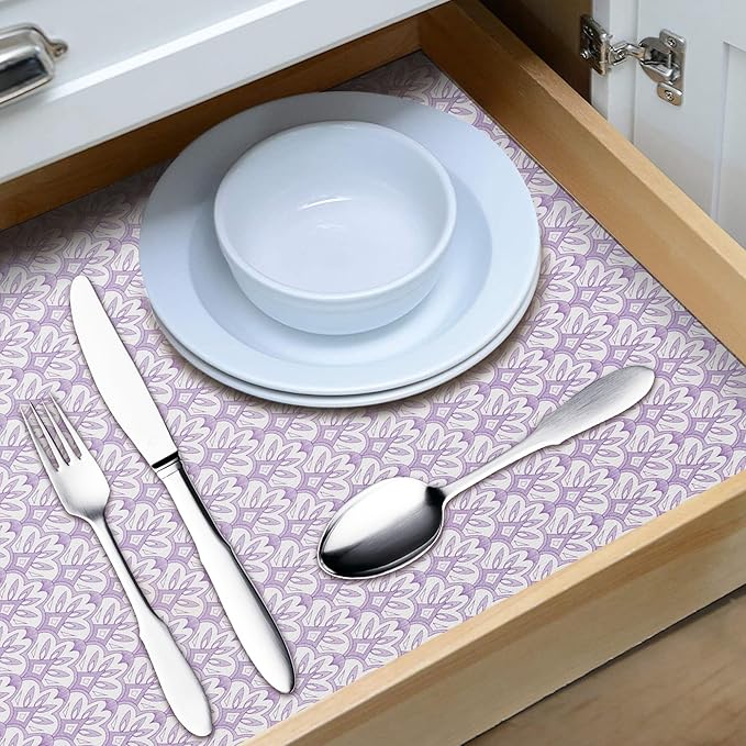 12" W x 120" L Floral Drawer and Shelf Liner - Image 2