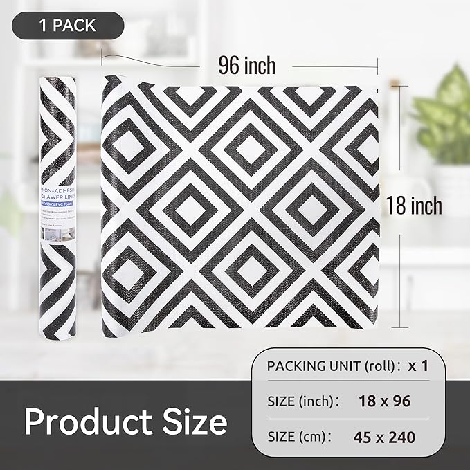 FIFTY FEET 18"x96" Non-Adhesive Shelf Liner - Image 5
