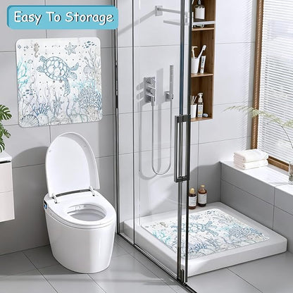 Sea Turtle Square Anti Slip Shower Mats - Image 7