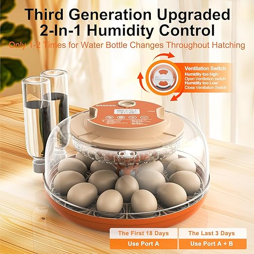 18 Egg Incubator, Automatic Turning - Image 5