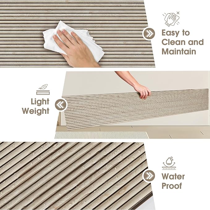 PS Wall Panels for Interior Wall Decor, Covers 129.16 sq.ft, Lightweight Wall - Image 5