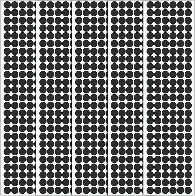 735 Pcs Small Felt Furniture Pads, Self-Adhesive EVA Foam Dot Circles, Round by Unknown