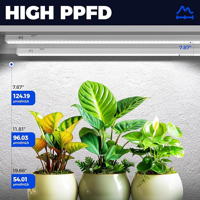 Barrina T5 Grow Lights for Indoor Plants, 3FT 128W Full Spectrum Grow Light - Image 3
