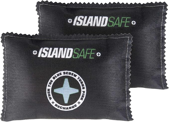 Rechargeable Safe Dehumidifier Bag 200g, Microwave Fast Reactivated Desiccant by ISLANDSAFE