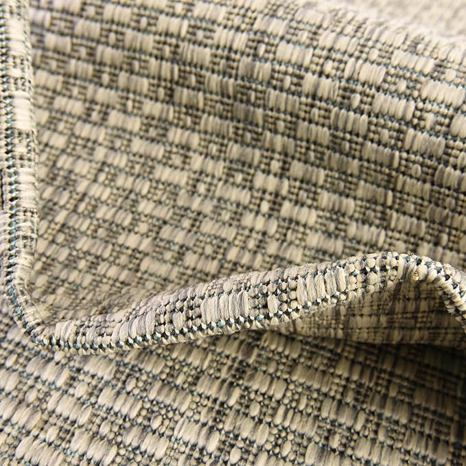 Unique Loom Collection Casual Transitional Solid Heathered Indoor/Outdoor - Image 6