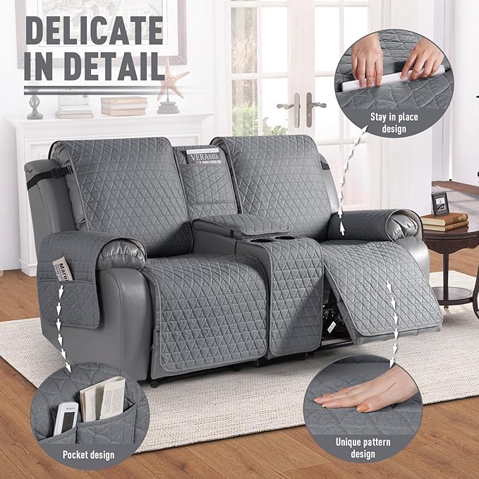 TAOCOCO 100% Waterproof Loveseat Recliner Cover - Image 6