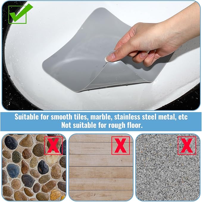 Yinkin 6 Pcs Drain Covers to Keep Bugs Out Silicone Shower Floor Tub Stoppers - Image 5