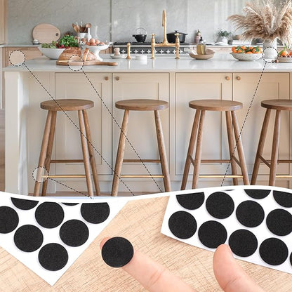 400 Pcs Small Felt Furniture Pads, Self-Adhesive EVA Foam Dot Circles, Round - Image 5