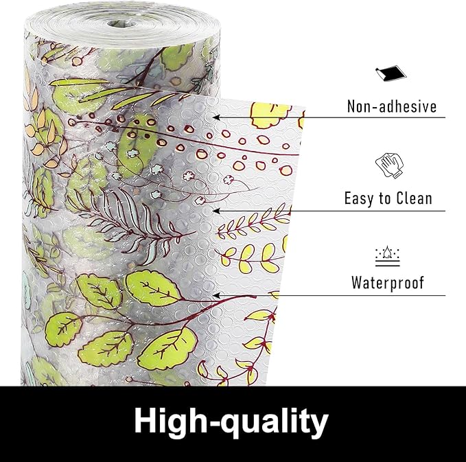 Cooyes Shelf Liner, Non-Adhesive Waterproof Drawer Liner, Durable Easy-to-Cut - Image 5