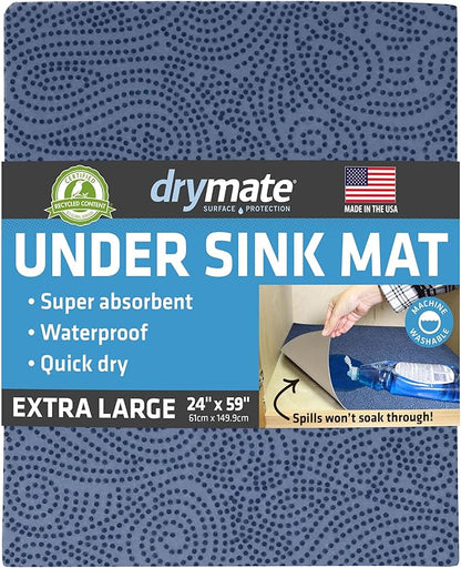 Drymate Premium XL Under Sink Mat, Waterproof Cabinet Protection Mats by Drymate