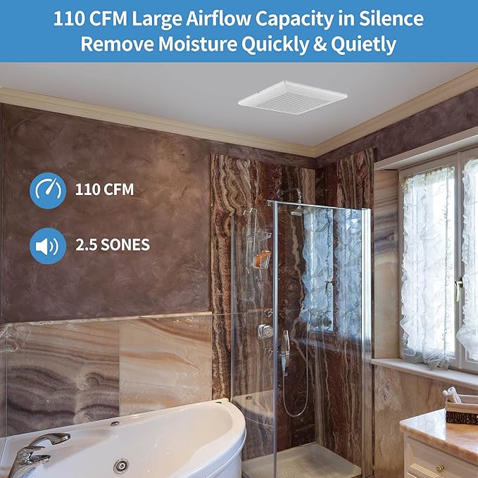Bathroom Exhaust Fan 110 CFM Very Quiet - Image 3