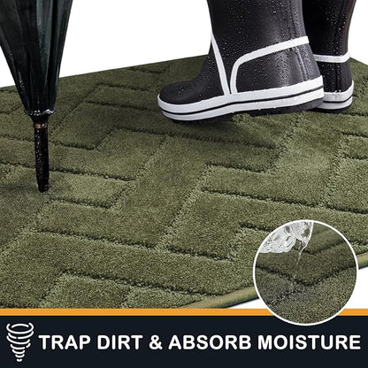 PURRUGS Dirt Trapping Door Mat 32" x 47", Non-Slip Machine Washable Entry Rug - Image 5