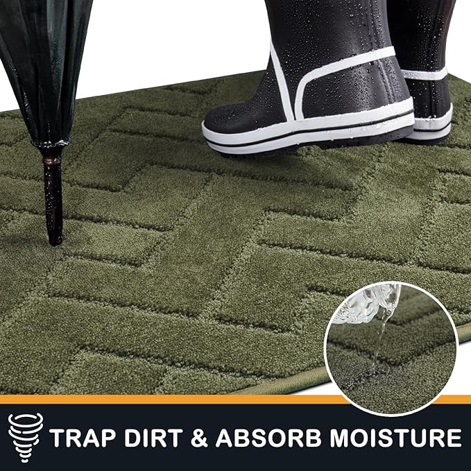 PURRUGS Dirt Trapping Door Mat 34" x 59", Non-Slip Machine Washable Entry Rug - Image 5