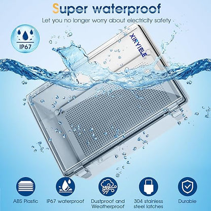 Waterproof Outdoor Project ABS Plastic Junction Box IP67 Weatherproof Dustproof - Image 2