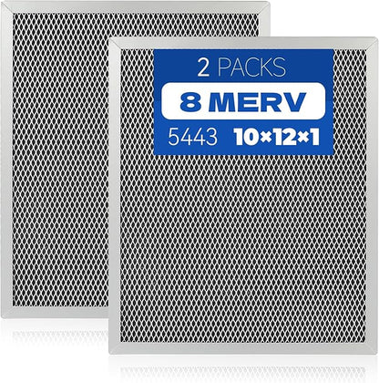 2-Packs 5443 Washable MERV 8 Dehumidifier Filter 10x12x1 Compatible by XFIBER
