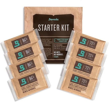 Boveda Starter Kit Bundle: Season a Wood Storage Box Plus Maintain Humidity by Boveda