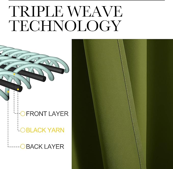 NICETOWN Christmas Window Curtains Blackout Drapes - Image 4