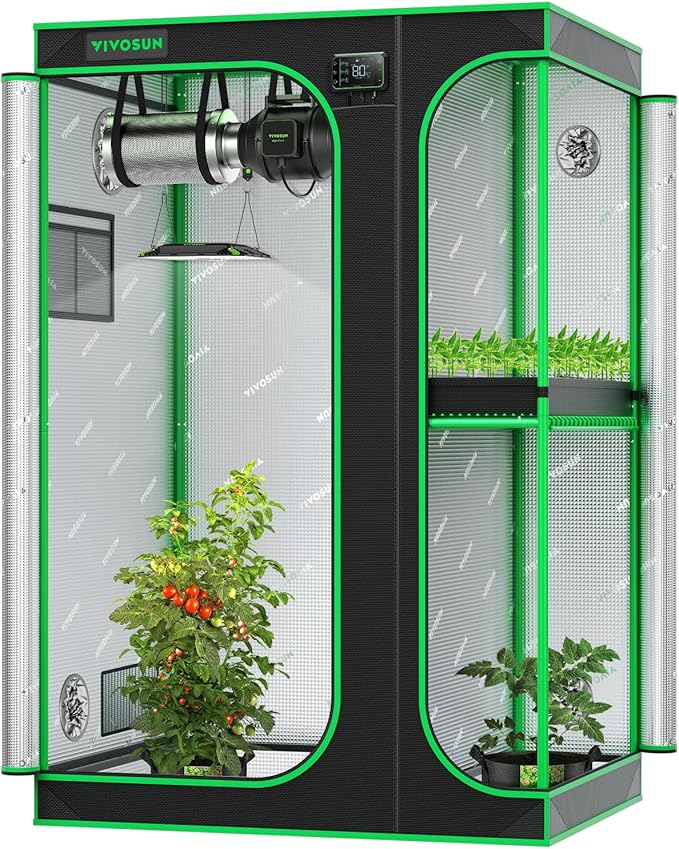 VIVOSUN 2-in-1 5x4 Plant Grow Tent by VIVOSUN