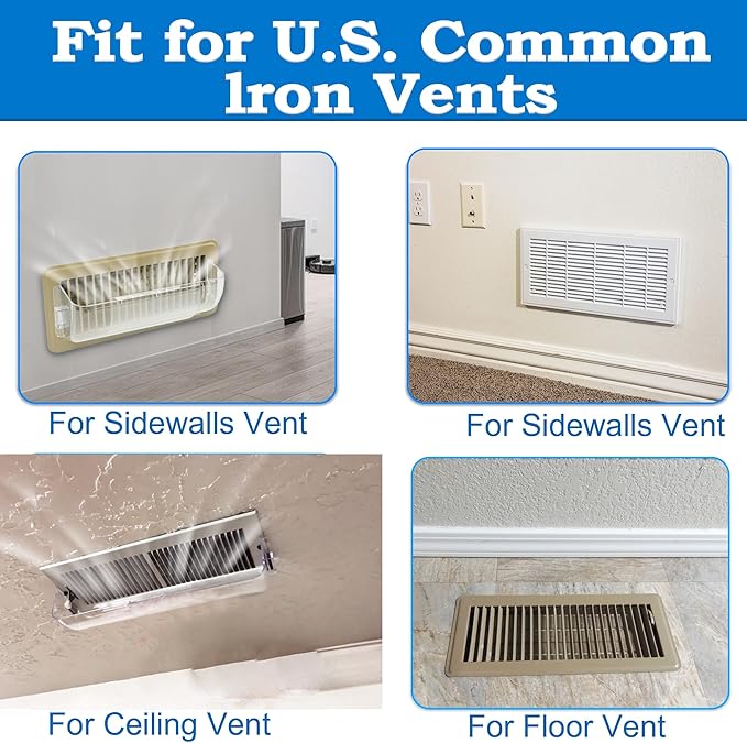 Heating & Air Vent Deflector for Vents, Floor Registers - Image 7