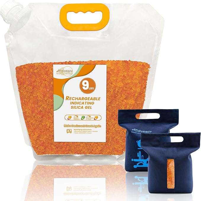Silica Gel Desiccant Beads – Reusable Desiccant Bulk 3mm Beads by SorbcoPackagingLLC