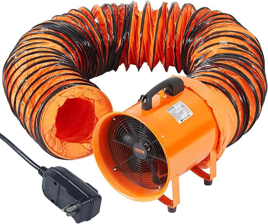 VEVOR 16 Inch Utility Blower Fan, 2 Speed 5175 CFM Heavy Duty Cylinder Axial by VEVOR