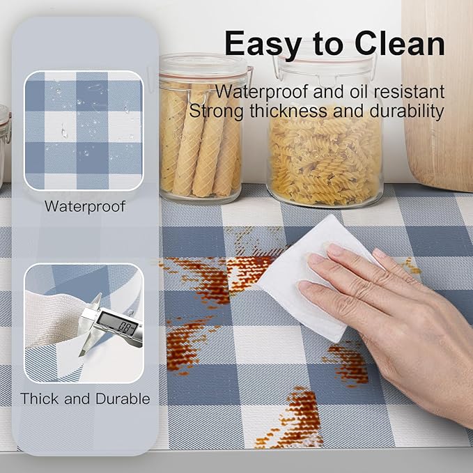 Shelf Drawer Liner for Kitchen Cabinets Non-Adhesive, 17.5IN x 10FT Non-Slip - Image 3