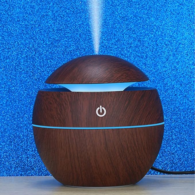 Wood Grain Humidifier, Portable Mini Humidifier Compact Portable 5V 2W USB - Image 6