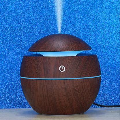 Wood Grain Humidifier, Portable Mini Humidifier Compact Portable 5V 2W USB - Image 6