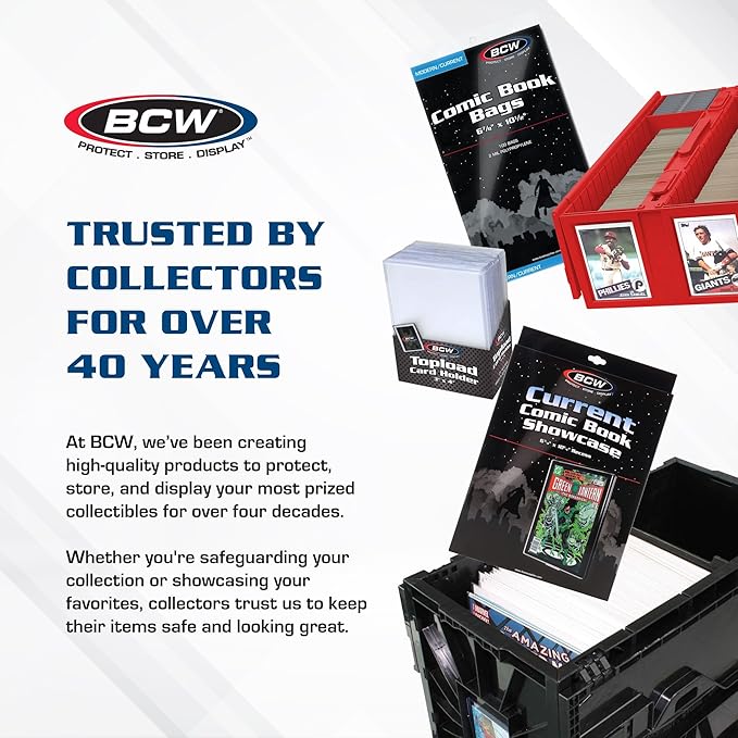 BCW Collectible Card Bin Green | Holds up to 1600 Cards | Plastic Storage Box - Image 6