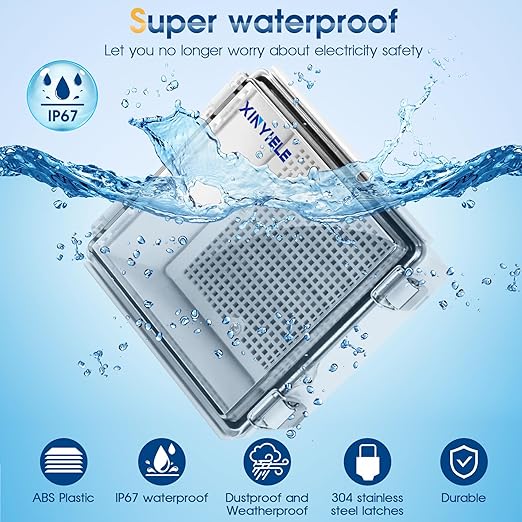 Waterproof Outdoor Project ABS Plastic Junction Box IP67 Weatherproof Dustproof - Image 2