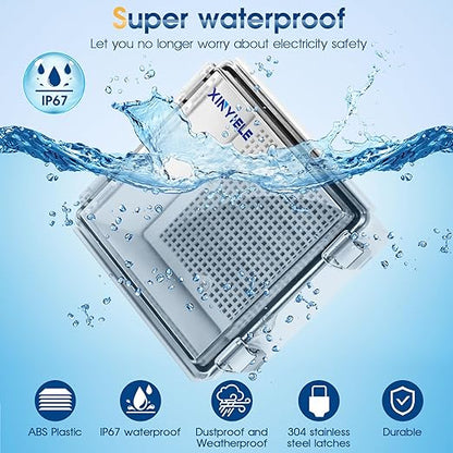 Waterproof Outdoor Project ABS Plastic Junction Box IP67 Weatherproof Dustproof - Image 2