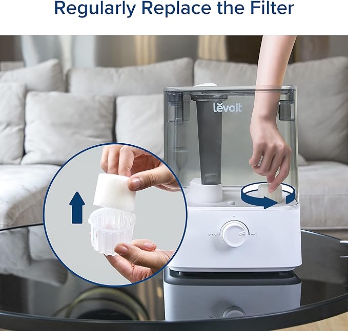 LEVOIT 10-Pack Top Fill Humidifier Replacement Filters, Capture Particles to - Image 7