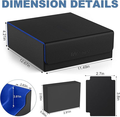 Mlikero Card Deck Case, 2400+ Trading Card Storage Box - Image 5