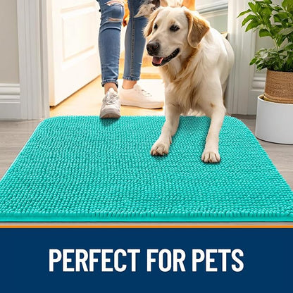 OLANLY Dog Door Mat for Muddy Paws 44x24, Absorbs Moisture and Dirt, Absorbent - Image 6